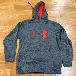 Medium, Under Armour, Gray Black Hoodie